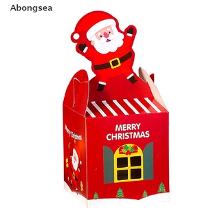 Abongsea caja De Papel Feliz navidad/papá Noel/muñeco De nieve (4)