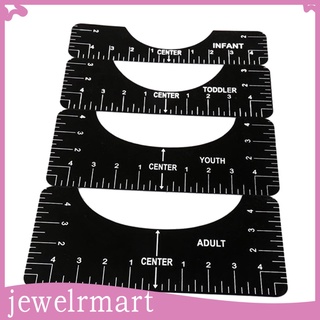 [JewelryMart] 10x2.5/3.5/4.5/5\'\' T-Shirt regla guía herramienta de alineación para sublimación de colocación de vinilo, prensa de calor camiseta herramienta de centrado