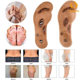 1 par de plantillas para el cuidado de los pies/almohadilla magnética para zapatos de masaje