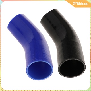2 piezas de silicona 45 manguera de aire al vacío 76 mm línea de silicona tubo negro+azul (4)