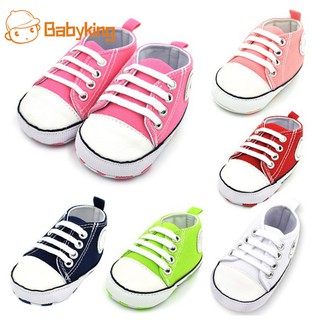 WALKERS babyking zapatos de bebé de tela de algodón primeros caminantes zapatos de suela suave calzado