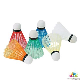 12 unids/set colorido volante plástico entrenamiento bola de bádminton (4)