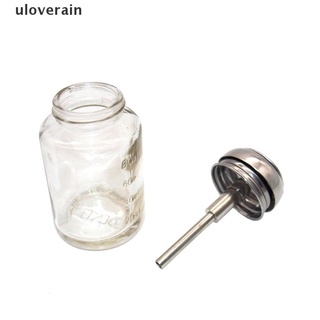 [en] dispensador de bomba de vidrio transparente vacío de 100 ml botella de alcohol esmalte de uñas botella removedora.