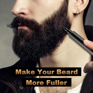 hua barba pluma impermeable bigote colorear colorear herramientas de llenado de barba lápiz con cepillo para facial