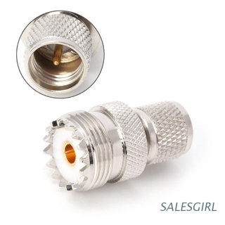 SALESGIRL Mini UHF Male To UHF Female Jack Straight RF Connector Coaxial Converter Adapter