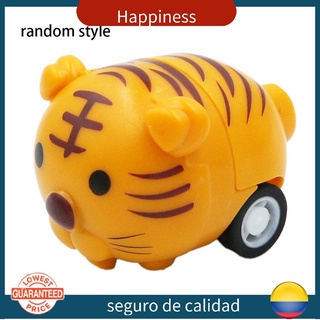 animal mini tire hacia atrás coche rompecabezas de plástico juguete inercial mini coche juguetes de los niños (3)