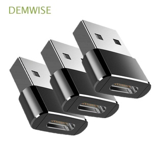 DEMWISE Plug USB Male To Type C Female Cable Converter Adapter Data Charger New Connector Alloy OTG