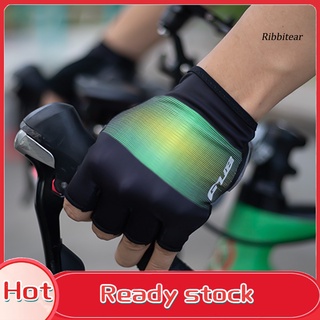 [Rib] 1 par de guantes de bicicleta GUB 052 transpirables engrosados de microfibra medio dedo guantes de ciclismo de carretera de montaña para montar a caballo