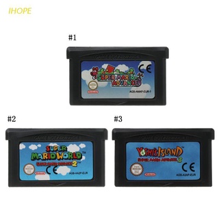 IHOPE Nintendo Game Boy Advance GBA tarjeta de consola de videojuegos Super Mario Advance 1/2/3