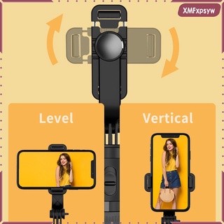 trípode extensible selfie stick inalámbrico control remoto 360 soporte de rotación