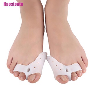 [Haostontu] 1Pair Silicone Hallux Valgus Corrector Toe Separator Toes Foot Care Tool
