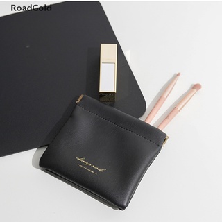 Roadgold portátil Mini bolsa de auriculares artículos de lápiz labial bolsa de almacenamiento de cuero PU pequeña bolsa RG BELLE