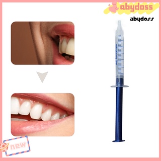 nuevo aby 3ml gel de dientes seguro ingredientes blanqueamiento diente transparente limpieza dental jeringa gel para boca