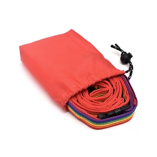 Rainbow Color Tent Storage Strap with 13 Loops Polyster Camping Clothesline Accessories for Picnic Hiking with a Bag (6)
