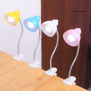 Spl Color caramelo Mini Clip de mesa en LED ajustable libro luz de noche lámpara de lectura (2)