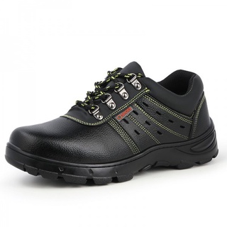 Zapatos de seguridad de los hombres de acero zapatos dedo del pie transpirable Kasut seguridad P2r8