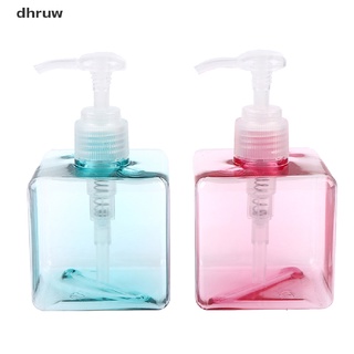 Dhruw 250ml Plastic Square Empty Bottle Dispenser Soap Lotion Bathroom Liquid Bottles CO