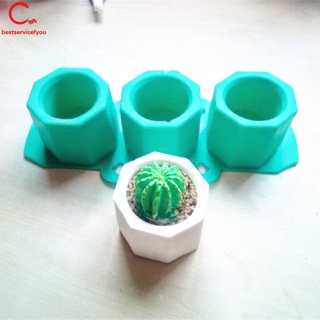 molde de silicona cactus maceta de cerámica arcilla artesanía fundición taza de hormigón molde suministros
