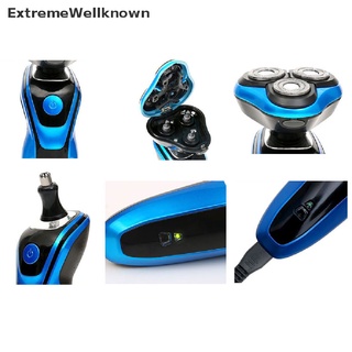 [ExtremeWellknown] Nuevas afeitadoras para hombres 3 en 1 Trimmer Set impermeable cuchilla rotatoria afeitadora eléctrica (5)