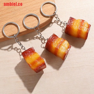 【ambiel】Creative Funny PVC Food Keychain Pig's Trotters Chicken Wings (9)