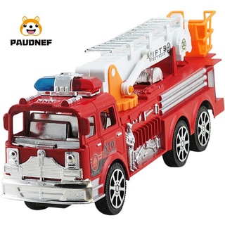 simulación motor de bomberos tire hacia atrás juguete inercial camión de bomberos juguete de los niños coche de juguete grande inercia simulación camión de bomberos escalera el juguetes