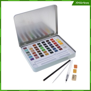 paleta de pinturas de acuarela profesional de 36/48 colores para dibujar pintura