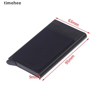 timehee popup id tarjeta rfid macho cartera mini paquete de metal de aluminio caja protectora.