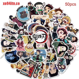 [xo94itn]50 pegatinas de Anime para portátil, monopatín, equipaje, Waterproo