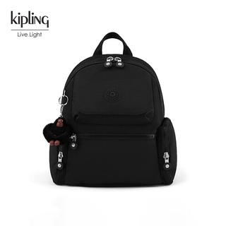 Kipling Reposa mochila negra chica portátil mochila moda Nylon niño niña escuela bolsas Kiple