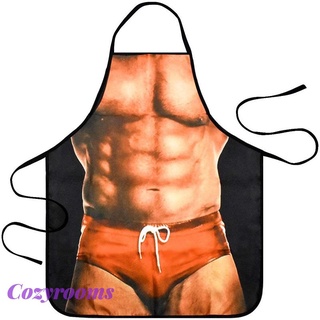 （Vehicleaccessories) Muscle Man Patterned Party Apron Spoof Props