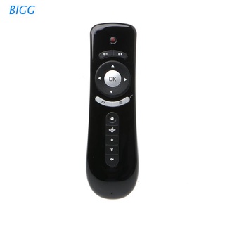 bigg t2 fly air mouse 2.4g inalámbrico 3d gyro motion stick mando a distancia para pc smart tv