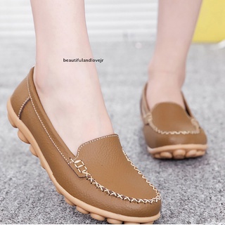 [beautifulandlovejr] mujeres mocasines cómodo deslizamiento en zapatos casual caminar zapatos planos