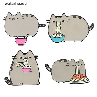 （waterheaed） Cute Cartoon Enamel Cat Brooch Pin Women Collar Decor Badge Corsage Jewelry Gift On Sale