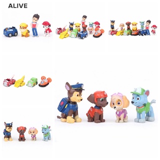 alive 12 piezas de moda nickelodeon paw patrol mini figuras de juguete playset cake toppers