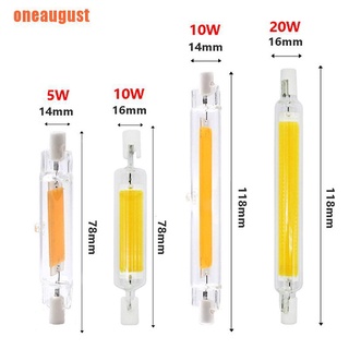 【ust】LED Bulb R7S 78/118mm Dimmable COB Lamp Light Glass Tube Replace Halogen L