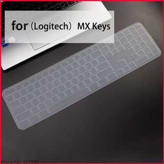 a prueba de polvo impermeable transparente transparente silicona cubierta de teclado protector de piel para logitech craft advanced mx teclas teclado