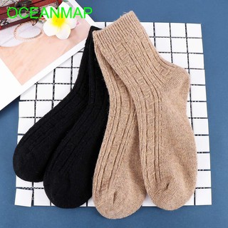 calcetines gruesos de lana para hombre/doble aguja cálida