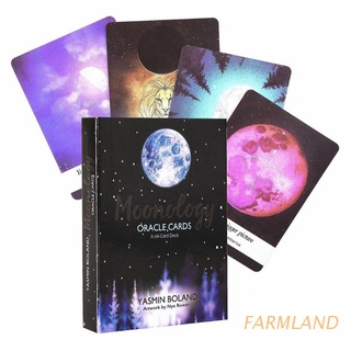 FARMLAND Moonology Oracle Tarot 44 Cartas Deck Completo Inglés Tarjeta Adivinación (1)