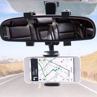 360 giratorio del coche del salpicadero del teléfono titular GPS de navegación Rack espejo retrovisor coche visera de sol Clip de montaje