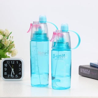[aleación] 400 ml 600 ml portátil a prueba de fugas spray botella de agua de plástico deportes hervidor (1)