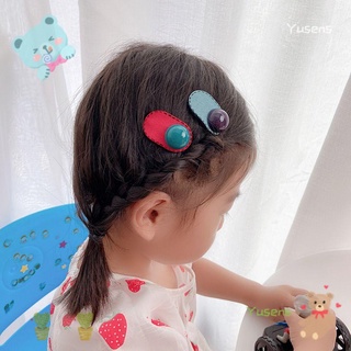 Yusens 4pcs Durable chica Hairclip varias opciones accesorios para el cabello niños horquilla Kawaii lindo niños Material plástico fruta flor patrón cabeza decoración (1)
