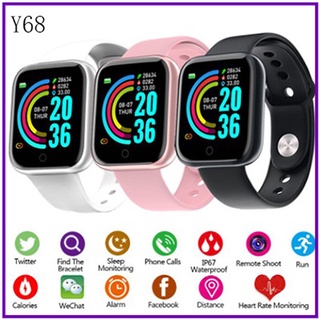 Y68/D20 Smartwatch Impermeable Deporte Tracker Y68 Smart Watch W Para Ios/Android PK m6 m5 t900 D18s D13
