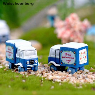 2 piezas miniaturas de camión pequeño para gnomos de jardín de hadas, terrarios de musgo, decoración {bigsale}