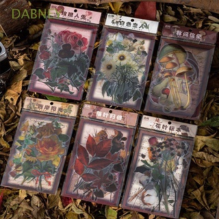 DABNEY Vintage Afternoon Forest Stickers Diary Stationery Stickers PVC Decorative Stickers Journal Planner Phone Album DIY Craft stickers Leaf Flowers Scrapbooking Label