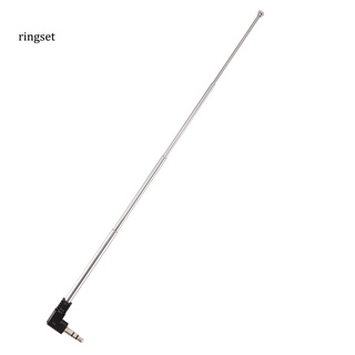ringset mini antena telescópica de radio fm/conector de 3.5 mm/portátil para coche/teléfono móvil