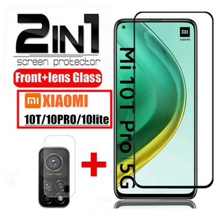 Protector de lente de cámara trasera 2 en 1 para Xiaomi Mi 10t 10TPro 10Lite Mi 10 t Pro Protector de pantalla de vidrio templado para Mi 10t 10 Lite película