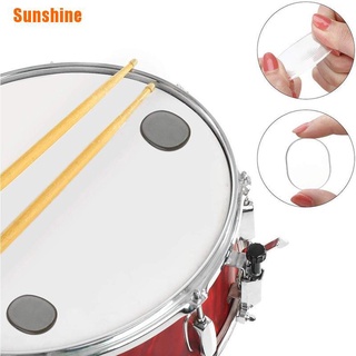 (Sunshine) 6Pcs Pieces Drum Damper Gel Pads Silicone Drums Silencer For Drums Tone Control (9)