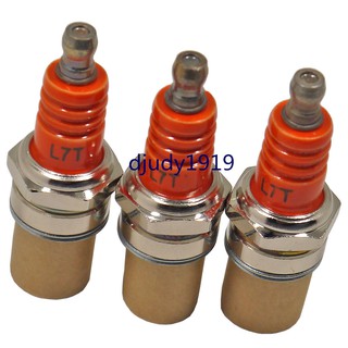 3PCS Orange Color L7T Spark Plug For 2 Stroke Chainsaw Pocket Bike Quad Minimoto