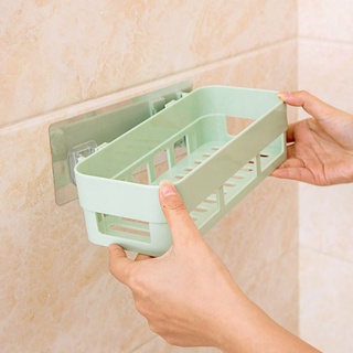 estante de almacenamiento de drenaje de montaje en pared de cocina para baño, trípode cosmético (5)
