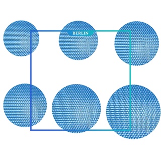 (berlin1) protector solar redondo para piscina, protector solar, protector solar, película de aislamiento